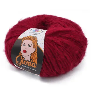 Gloria alpaca blend yarn ball 50g Bordeaux
