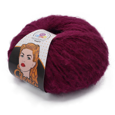 Gloria misto alpaca gomitolo 50g Prugna