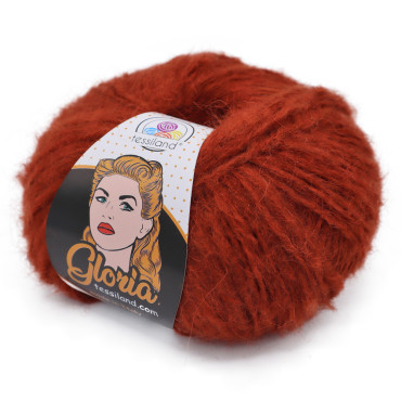 Gloria misto alpaca gomitolo 50g Ruggine