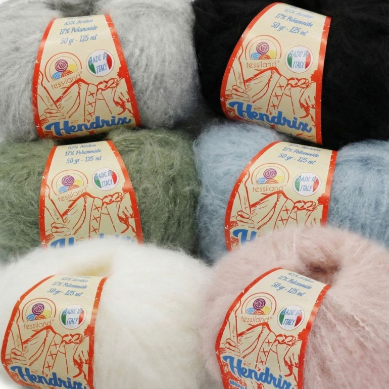 Hendrix misto lana viscosa garzato gomitolo 50g