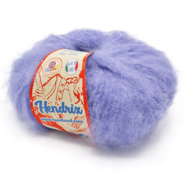 Hendrix misto lana viscosa garzato gomitolo 50g Glicine