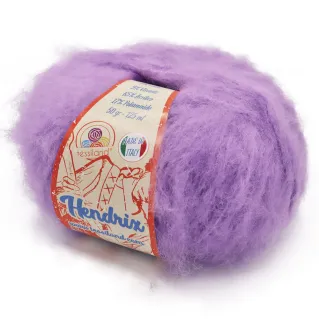 Hendrix Brushed Wool Viscose Blend Ball 50g Lilla