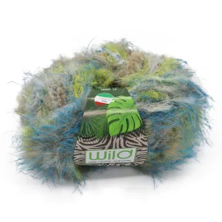 Wild viscose blend shaded fur effect ball 50g Jeans