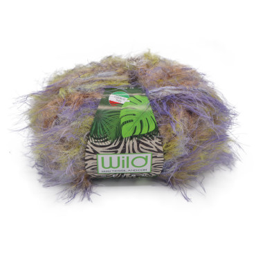 Wild misto viscosa sfumato effetto pelliccia gomitolo 50g Lilla