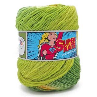 SuperKate pura lana superwash degradado ovillo 100g Ananas