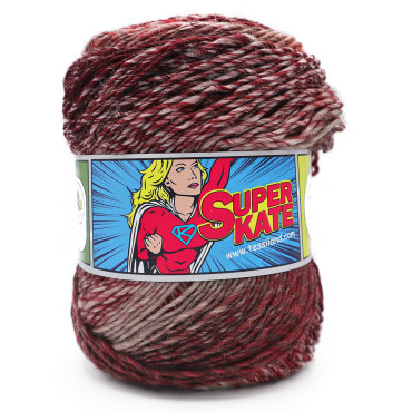 Superkate pura lana superwash sfumato gomitolo 100g Ginger