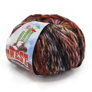 West shaded melange wool blend yarn ball 100g Parigi
