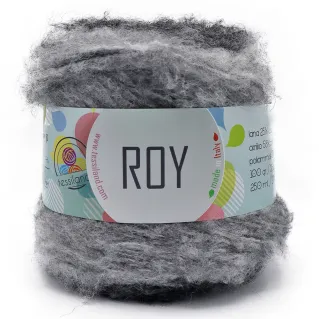 Roy Brushed Wool Blend Gradient Cake 100g Black