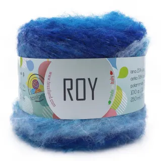 Roy Brushed Wool Blend Gradient Cake 100g Turchese