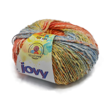 Jovy puro cotone sfumato fiammato gomitolo 50g Contento