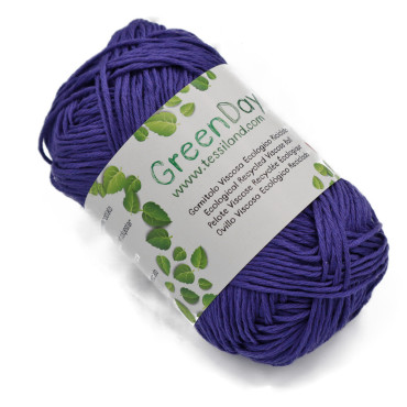 GreenDay misto viscosa ecologico riciclato gomitolo 50g Viola