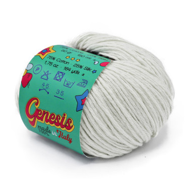 Genesis coton et soie pelote 50 Bianco