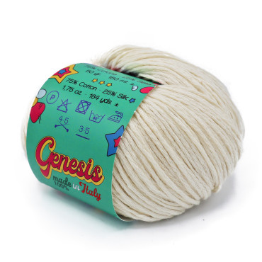 Genesis coton et soie pelote 50 Naturale