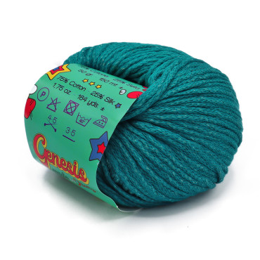 Genesis coton et soie pelote 50 Turchese