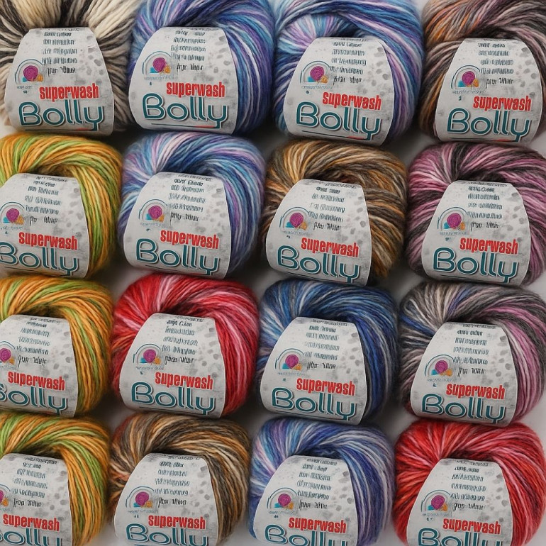 Bolly misto lana superwash sfumato gomitolo 50g
