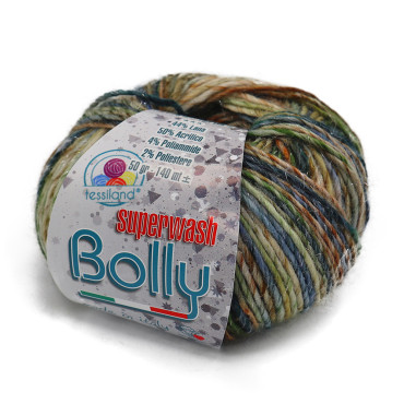 Bolly misto lana superwash sfumato gomitolo 50g Foresta