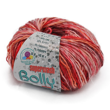 Bolly misto lana superwash sfumato gomitolo 50g Tramonto