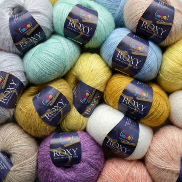 Roxy misto lana viscosa effetto luminoso gomitolo 50g