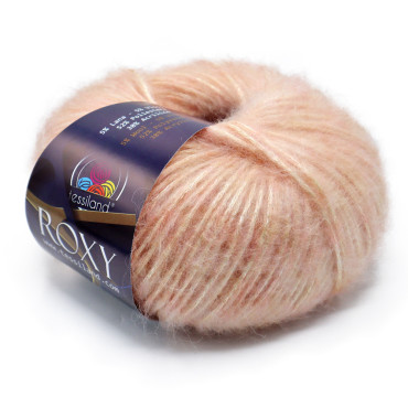 Roxy misto lana viscosa effetto luminoso gomitolo 50g Cipria