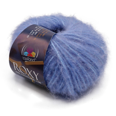 Roxy misto lana viscosa effetto luminoso gomitolo 50g Jeans