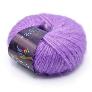 Roxy misto lana viscosa effetto luminoso gomitolo 50g Lavanda