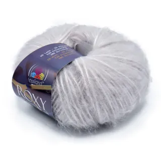 Roxy mezcla lana viscosa efecto luminoso ovillo 50g Perla