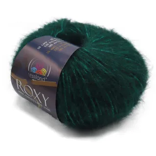 Roxy mezcla lana viscosa efecto luminoso ovillo 50g Verde