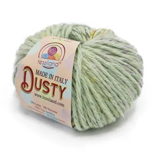 Dusty wool viscose blend shaded effect 50g ball Acqua
