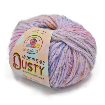 Dusty misto lana viscosa effetto sfumato gomitolo 50g Lilla