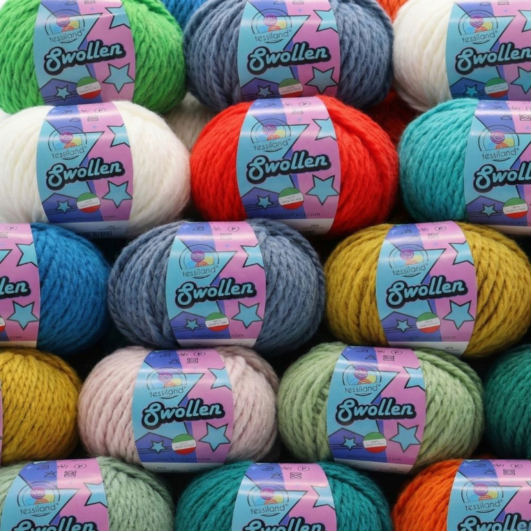 Swollen misto lana chunky gomitolo 100g