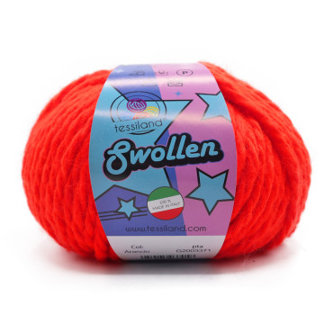 Swollen misto lana chunky gomitolo 100g Arancio fluo