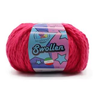 Swollen mélange laine chunky pelote 100g Fucsia