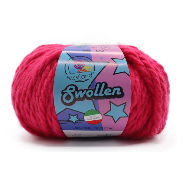 Swollen misto lana chunky gomitolo 100g Fucsia
