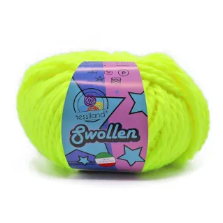 Swollen mélange laine chunky pelote 100g Giallo fluo