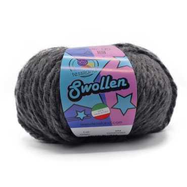 Swollen misto lana chunky gomitolo 100g Grigio