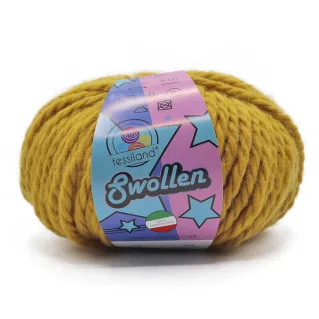 Swollen mélange laine chunky pelote 100g Senape