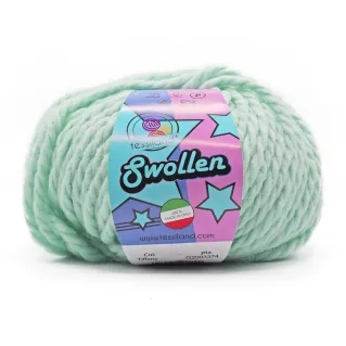 Swollen chunky wool blend yarn ball 100g Tiffany
