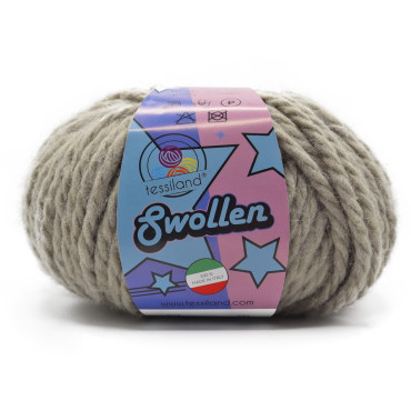 Swollen misto lana chunky gomitolo 100g Tortora