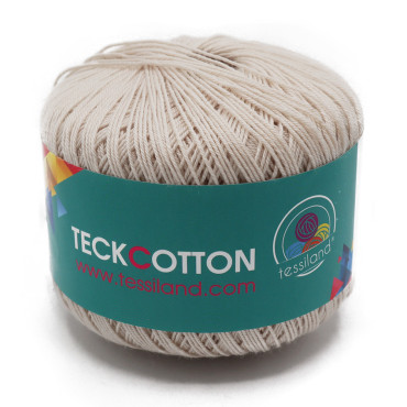 Teck Cotton acrilico top quality extrafine gomitolo 50g Panna