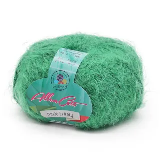 AllenCott cotton blend fur effect yarn ball 100g Menta