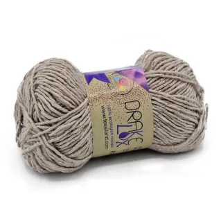 Drakelux coton écologique recyclé lurex pelote 50g Beige