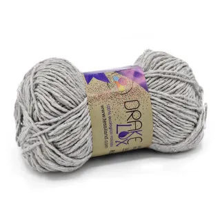 Drakelux coton écologique recyclé lurex pelote 50g Perla