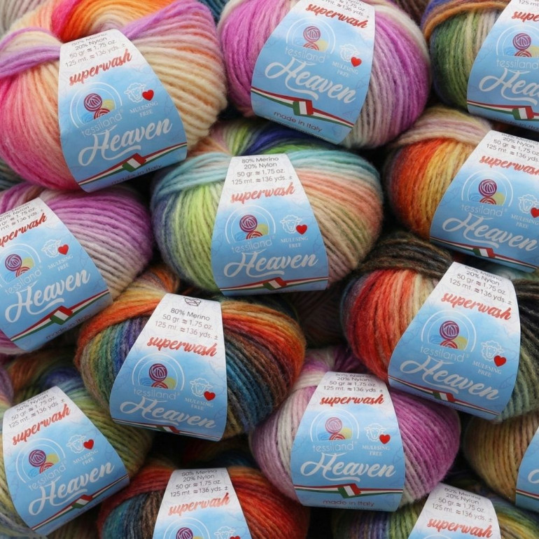 Heaven merino extrafine superwash soffilo gomitolo 50g