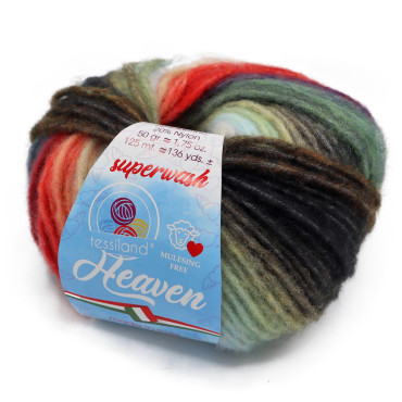 Heaven merino extrafine superwash soffilo gomitolo 50g Monella