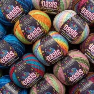 Oasis misto lana vergine sfumata gomitolo 50g