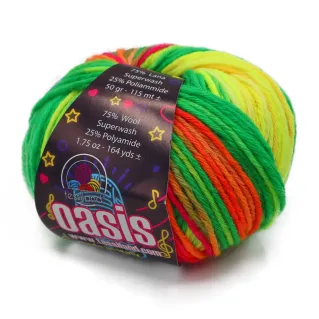 Oasis mezcla de lana virgen degradada ovillo 50g Andorra