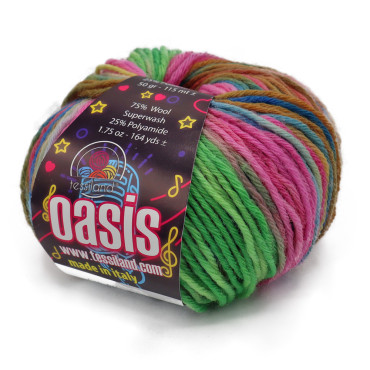 Oasis misto lana vergine sfumata gomitolo 50g Belarus