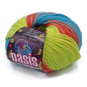 Oasis misto lana vergine sfumata gomitolo 50g Sweden