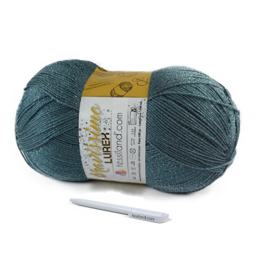 Bravissimo Lurex microfibre d’acrylique et lurex méga pelote 500g Carta zucchero