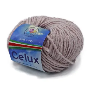 Celux wool blend lurex yarn ball 50g Cipria